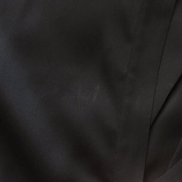 VINCE Black Silk Blouse Tunic XS S M V Neck Silk Top Side Split Oversized - Picture 7 of 10